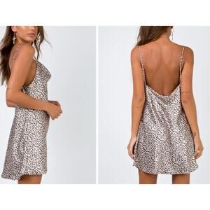 Princess Polly Leopard Betta Vanore Mini Dress Slip Dress Size 6